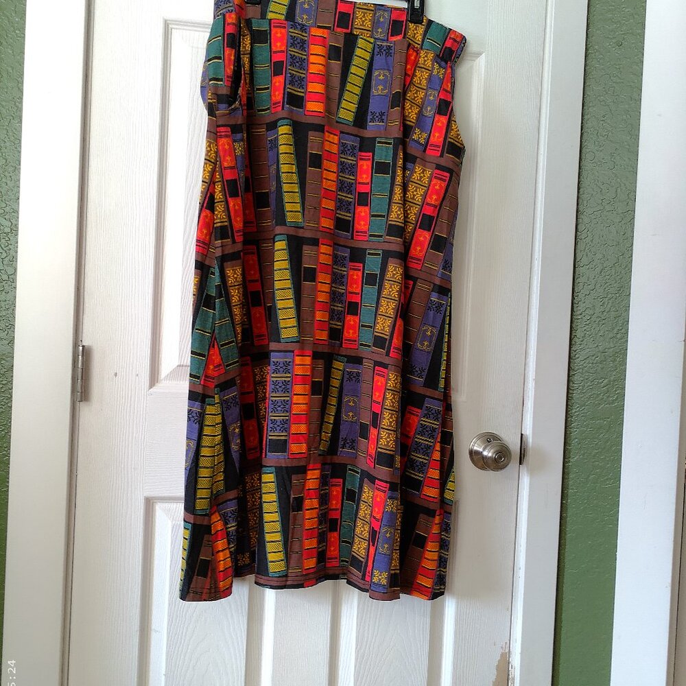 Svaha Library Bookshelf Maxi Skirt